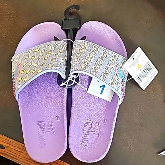 Mermaid slides for girls size 1 - Picture 1 of 3